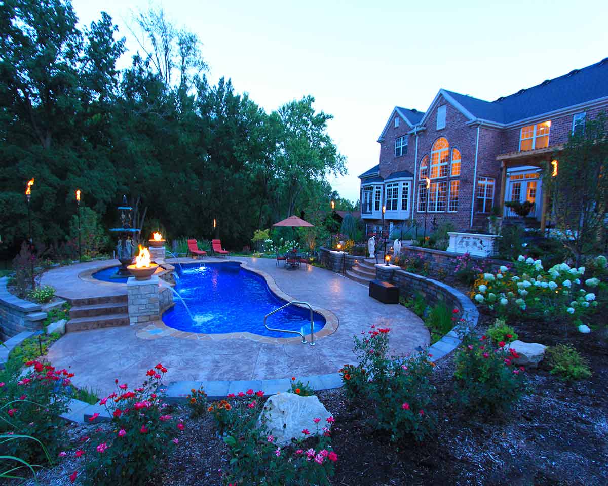 SYNERGY (1) Luxury backyard pool designed by Copano Pools and Spas in Selma, TX</p><p>